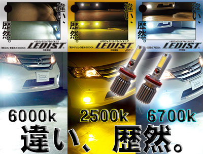 LEDカスタムショップJunack/LEDIST（ﾚﾃﾞｨｽﾄ） LEDフォグバルブシリーズ